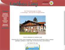 Tablet Screenshot of landhauslang.de